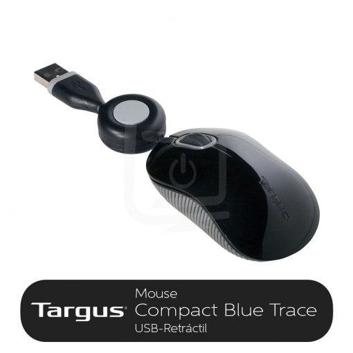 Mouse Targus Compact Blue Trace Retractil Lider Computer Aqp