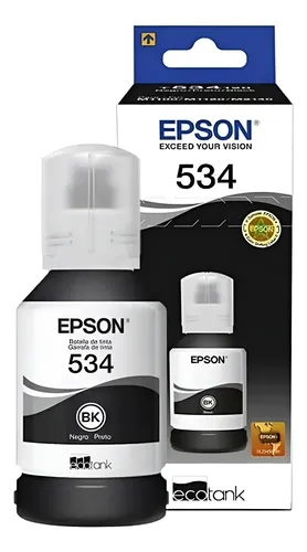 TINTA EPSON T534 BLACK 120ML (M1100/M1120/M1180/M2120/M2140/M2170/M3170/M3180)