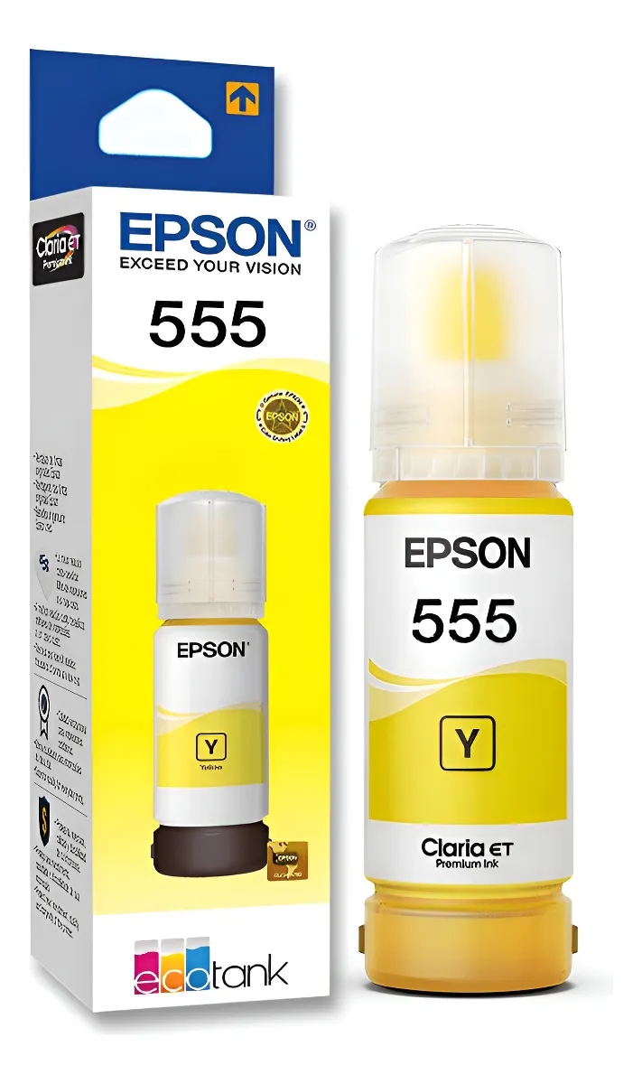 TINTA EPSON 555 YELLOW 70ml (L8160, L8180)