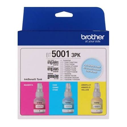 TINTA BROTHER KIT 3PK-TANK BT5001 CMY ( DCP-T300T500T700 ) 41.8ml C/U