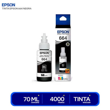 TINTA EPSON T664 120 NEGRO - L200