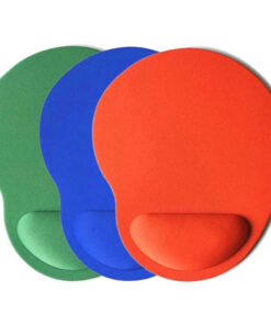 PAD MOUSE C/APOYO COLORES, ROJO,  NEGRO Y AZUL
