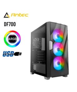 CASE ANTEC DF700 FLUX BLACK ARGB SIN FUENTE