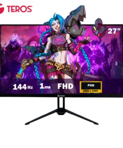MONITOR TEROS TE-2714S 27IN PLANO  IPS FHD (1920 x 1080) 144HZ 1 MS, HDMI, DP, PARLANTE BK