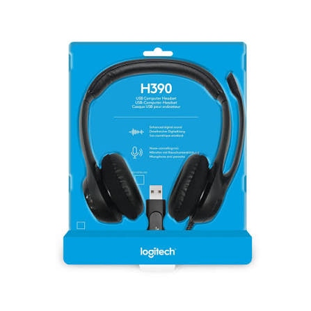 AUDIFONO LOGITECH CON PALANCA H390 (USB)