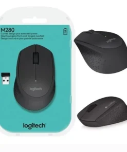MOUSE LOGITECH M280 WIRELESS BLACK ERGONOMICO