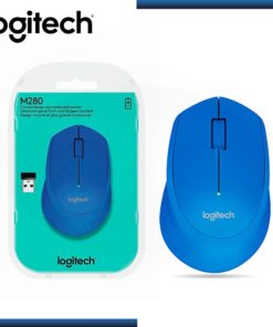 MOUSE LOGITECH M280 WIRELESS BLUE ERGONOMICO