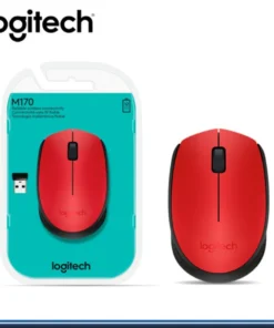 MOUSE LOGITECH M170 NEGRO/ROJO INALAMBRICO