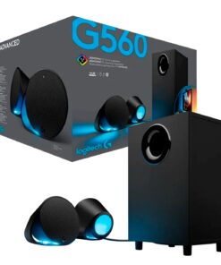 PARLANTE LOGITECH G560 LIGHTSYNC RGB BLACK 2.1 (120W/240W) CONECTIVIDAD USB, BLUETOOTH
