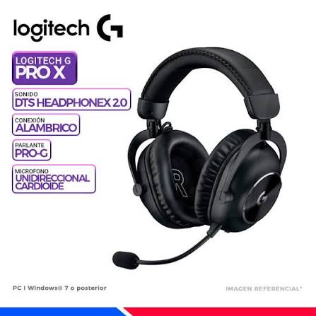 AUDIFONO LOGITECH G PRO X BLACK USB GAMING