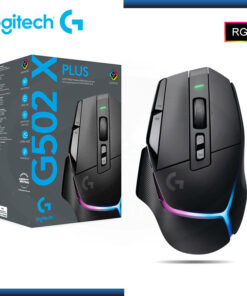 MOUSE LOGITECH G502 X PLUS LIGHTSPEED, HERO 25K DPI, LIGHTFORCE SWITCHES, BLACK GAMING