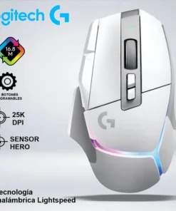 MOUSE LOGITECH G502 X PLUS LIGHTSPEED, HERO 25K DPI, LIGHTFORCE SWITCHES, WHITE GAMING
