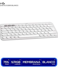 TECLADO LOGITECH PEBBLE 2 K380S BLUETOOTH WHITE SP