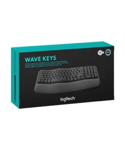 TECLADO LOGITECH ERGO WAVE KEYS INALAMBRICO USB 2.4, BLUETOOTH BLACK