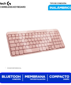 TECLADO LOGITECH  K250 COMPACTO BLUETOOTH, TECLADO 100% ROSE