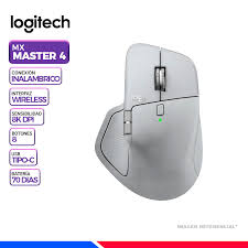 MOUSE LOGITECH MX MASTER 4 WIRELESS CON USB-C, BLUETOOTH, 8K DPI GREY