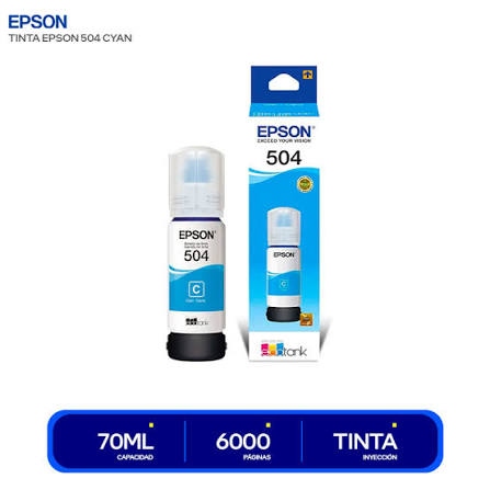 TINTA EPSON 504 CYAN (T504220)