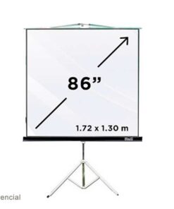 ECRAN C/TRIPODE KLIP XTREME 86IN (KPS-102B)  1.72 X 1.30M