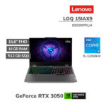 LAPTOP LENOVO LOQ 15IAX9E CI5-12450HX, RAM 16GB DDR5, SSD 1TB, RTX3050 6GB, 15.6IN FHD 144HZ OS WINDOWS 11 HOME SL LUNA-GREY ESPAÑOL