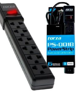 SUPRESOR FORZA PS-001B /  FPS-005B   6 TOMAS 220V BLACK