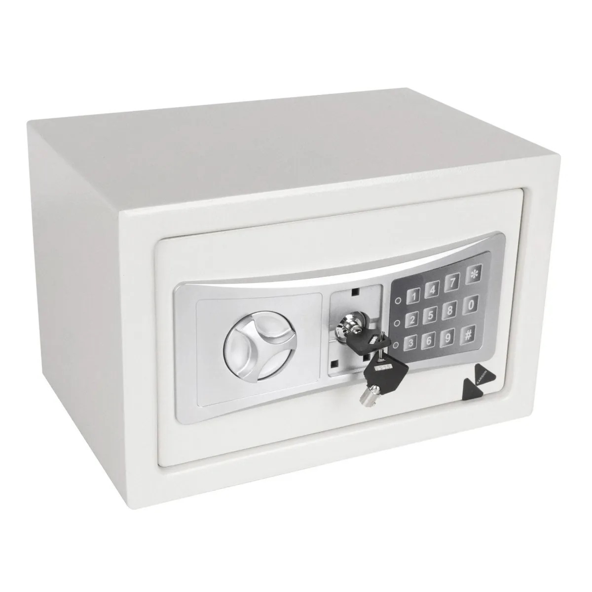 CAJA DE SEGURIDAD 8.5LT KARSON 20CMX31CMX20CM (INCLUYE 2 LLAVES, 2 TORNILLOS DE ANCLAJE Y PILAS)