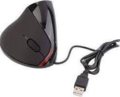 MOUSE VERTICAL OPTICAL NEGRO CON CABLE USB