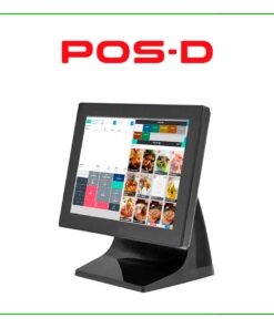 MONITOR POS-D TOUCH 15S 15IN RESOLUCION 1024 x 768  VGA, HDMI, USB C/BASE BLACK