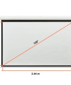 ECRAN RETRACTIL 120IN (2.44 X 1.83 Mts), MATERIAL PVC/BLANCO