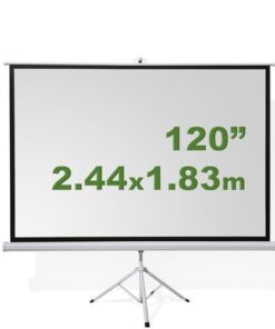 ECRAN C/TRIPODE 120IN (2.44 X 1.83 Mts), MATERIAL PVC/BLANCO