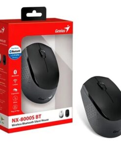 MOUSE GENIUS NX-8000S BLACK  WIRELESS/BLUETOOTH ERGONOMICO