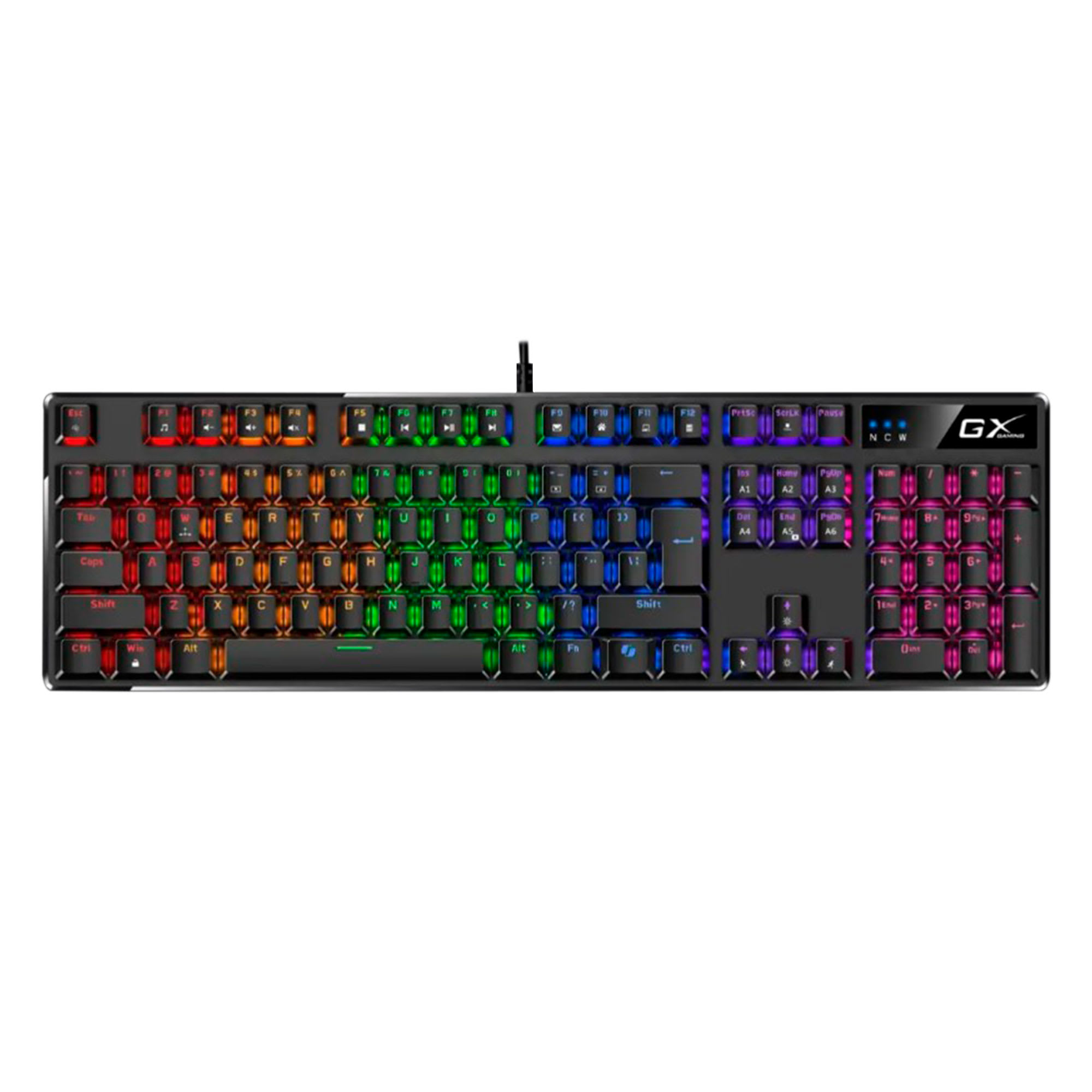 TECLADO GENIUS SCORPION K12 GAMING MECANICO SWITCH BROWN 100%