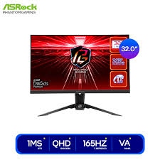 MONITOR ASROCK  PG32QF2B 31.5IN 165HZ, 1MS, RESOLUCION QHD (2560X1440) 2 X HDMI 2.0 DISPLAYPORT 1.4.