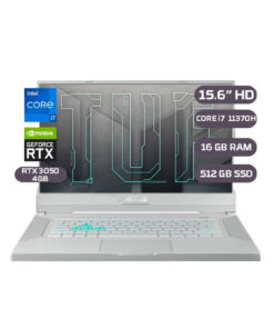 LAPTOP ASUS TUF DASH F15 FX516P CI7-11370H, 16GB, 512GB SSD ,  4GB RTX3050, 15.6IN, W10 - BLANCO