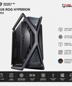 CASE ASUS ROG HYPERION GR701 BLACK EDITION RGB GAMING S/N FUENTE