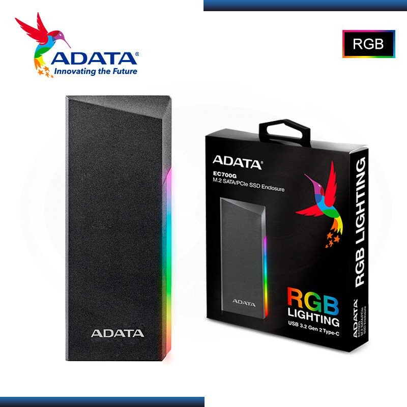 RACK PARA DISCO ADATA EC700G - M.2 NVME PCLE/SATA 3.2 A EXTERNO USB/TIPO C