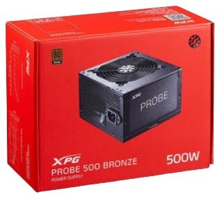 FUENTE XPG PROBE 500W 80 PLUS BRONZE CYBENETECS BLACK