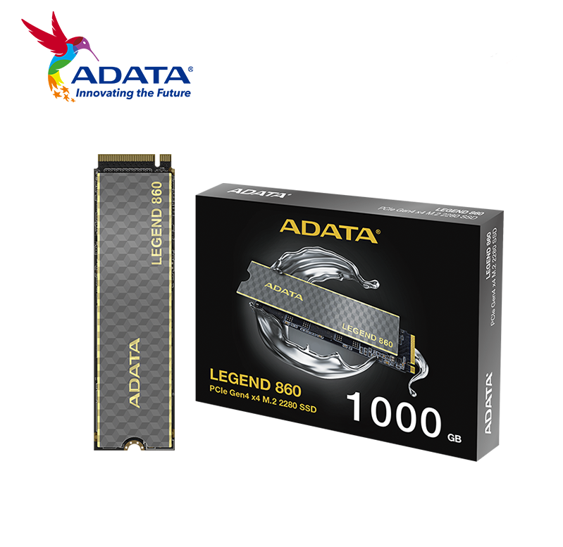 UNID. ESTADO SOLIDO SSD ADATA 1TB LEGEND 860 GREY NVME PCIE 4.0, 6000MB/S