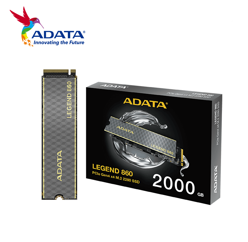 UNID. ESTADO SOLIDO SSD ADATA 2TB LEGEND 860 NVME M.2 PCIE 4.0 GRAY