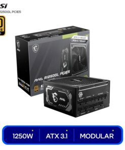 FUENTE MSI MAG A1250GL PCIE5 1250W 80PLUS GOLD PCI- 5.1 FULL MODULAR BLACK