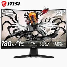 MONITOR MSI MAG 242C 24IN CURVO 1500R FHD (1920X1080) VA 180HZ 1MS Bk