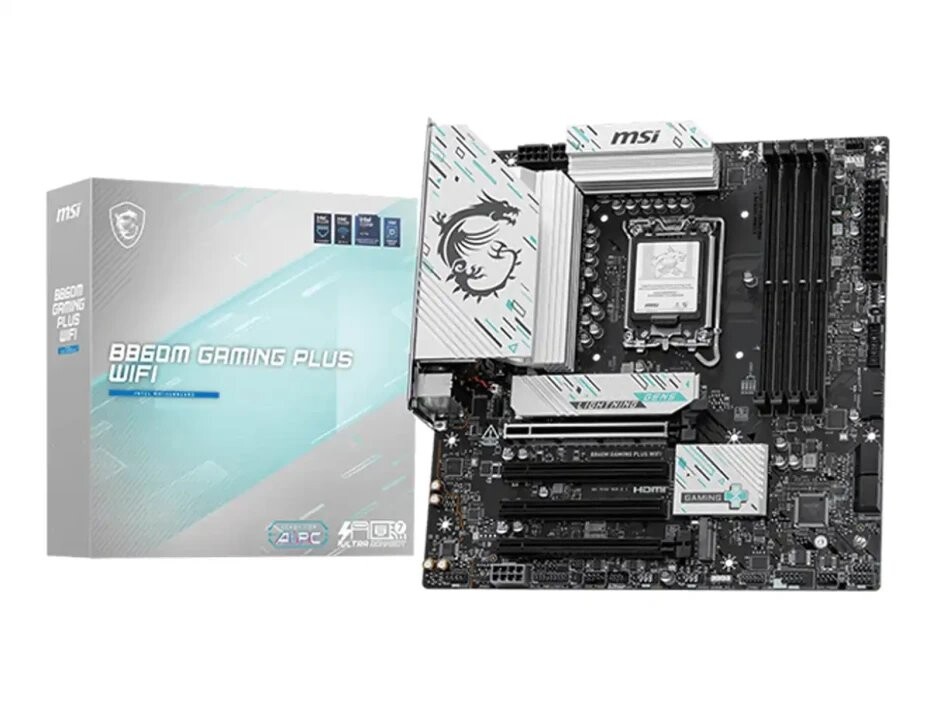 PLACA MSI B860 GAMING PLUS WIFI 7 DDR5 LGA1851 HDMI, DP, ATX