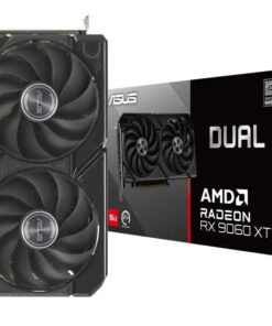 TARJETA DE VIDEO ASUS DUAL AMD RADEON RX 9060 XT 2X FANS, 16GB GDDR6, 128BIT BLACK
