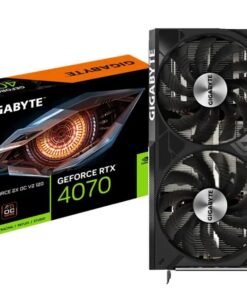 TARJETA DE VIDEO GIGABYTE GEFORCE NVIDIA RTX 4070 WINDFORCE  2X  OC 12GB, 2 COOL, PCI-E 4.0, 192BIT, GDDR6