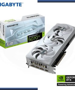 TARJETA DE VIDEO  GIGABYTE GEFORCE NVIDIA RTX 5070 TI EAGLE ICE SFF OC EDITION 3X FANS, 16GB, GDDR7, 256BIT, PCI E 5.0