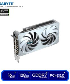TARJETA DE VIDEO GIGABYTE GEFORCE NVIDIA RTX 5060 TI EAGLE OC ICE 2X FANS, 16GB, GDDR7, 128BIT, WHITE