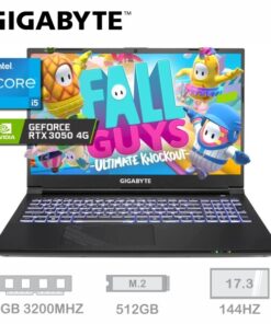 LAPTOP GIGABYTE G7 GE G7GE-51LA263SD CI5 12500H, 8GB RAM, SSD 512GB, RTX 3050 GDDR6 4GB, 17.3IN FHD, 144HZ, FREEDOS, TECL. ESPAÑOL (LE FALTA UNA TECLA)