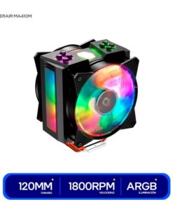 COOLER P/PROCESADOR COOLER MASTER MASTERAIR MA410M ARGB