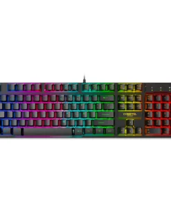 TECLADO CYBERTEL CYBERMAXX GAMING CYB-K505 (FORMATO 100% ESP) USB RAINBOW 19 TECLAS ANTIGHOSTING BLACK