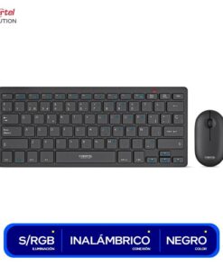 KIT 2 EN 1 CYBERTEL EVOLUTION CYB, WT801, WIRELESS 2.4GHZ (TECLADO + MOUSE), BLACK