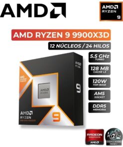 PROCESADOR AMD RYZEN 9 9950X3D 4.30 / 5.70 GHZ, 128 MB L3 CACHE, 16 NUCLEOS, 4NM, TDP: 170W